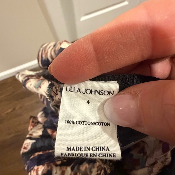 Ulla Johnson Women's Ottilie Floral Midi Dress Lupine Size 4 - Picture 11 of 12